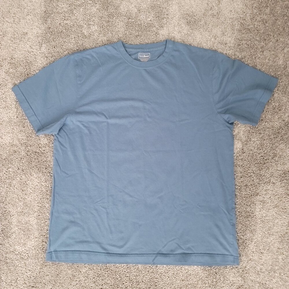 Men's LL Bean Blue T-Shirt Large Regular